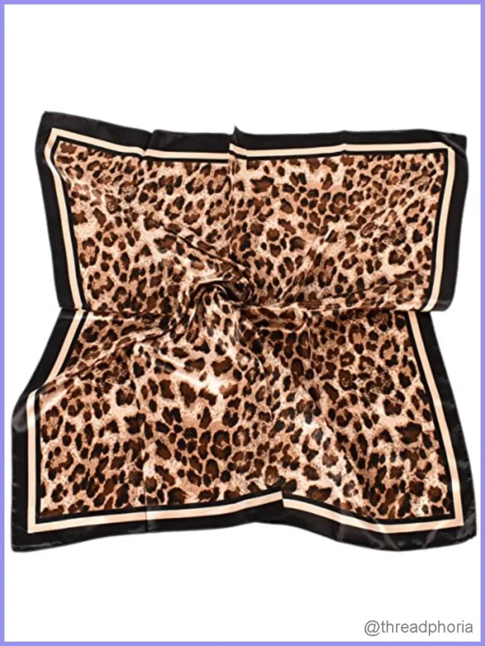 Women's 35x35 Silk Like Satin Square Scarf Hair Wrap Bandana